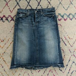 7 For All Mankind Skirts - 7 for all mankind denim skirt 7 For All Mankind Skirts - 7 for all mankind denim skirt